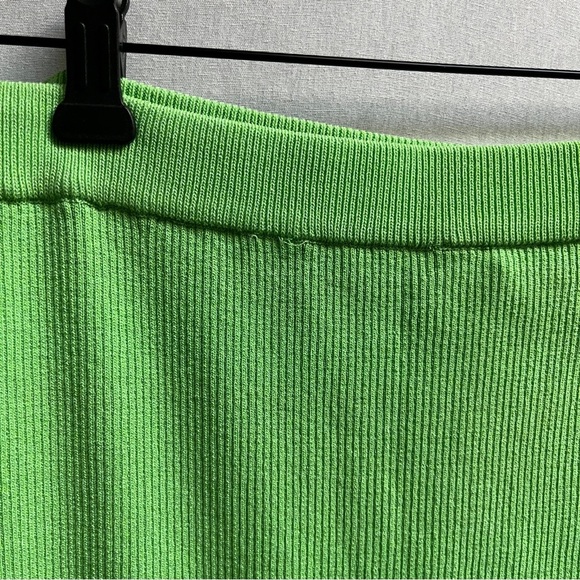 Zara Bright Green Rib tank/ Pencil Skirt Dress Set Sz L - Picture 10 of 12